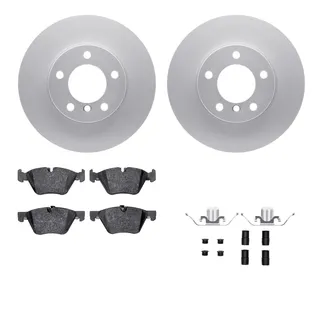 R1 Concepts WDUH1-31198 Carbon Series Brake Rotors W/ 5000 Oep Brake Pads & Hdw